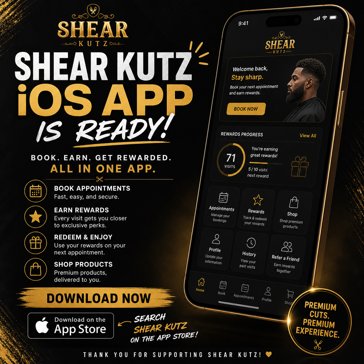 Shear Kutz App Preview
